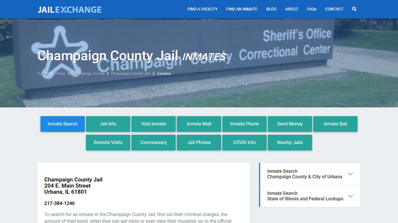 Champaign County Inmate Search | Arrests & Mugshots | IL - JAIL EXCHANGE